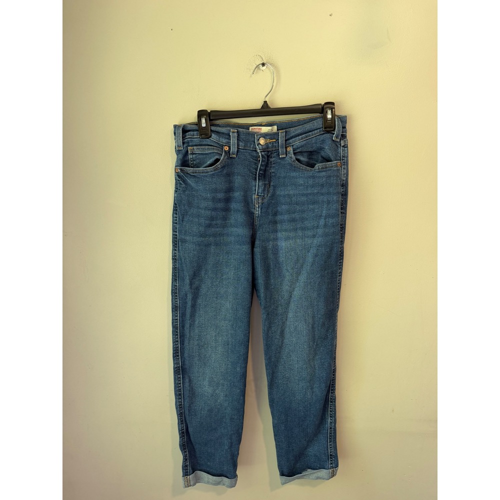 Signature by Levi Strauss Heritage Boyfriend Jeans Medium Wash Blue Size 4 W27